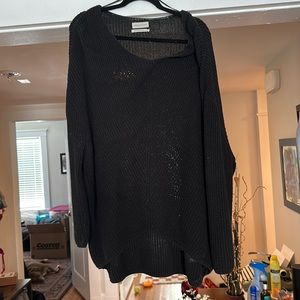 Oversized black sweater